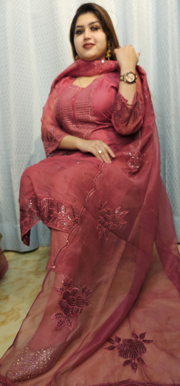 ✨ দিল্লি বুটিক্স ইন্সপায়ার্ড প্রিমিয়াম থ্রি-পিস সেট